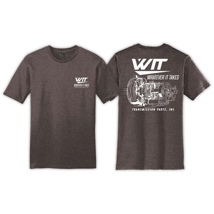WIT Brand Heathered Colors Unisex T-Shirt Front & Back