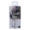 Ecoline Liquid Watercolor Brush Pen Set, Greys
