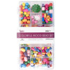 Colorful Wood Bead Set, 350 Pieces