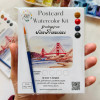 Golden Gate Bridge Watercolor Postcard Kit
