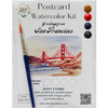 Golden Gate Bridge Watercolor Postcard Kit