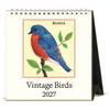 Cavallini 2027 Desk Calendar, Birds