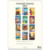 Cavallini 2027 Wall Calendar, Vintage Travel