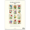 Cavallini 2027 Wall Calendar, Flora & Fauna