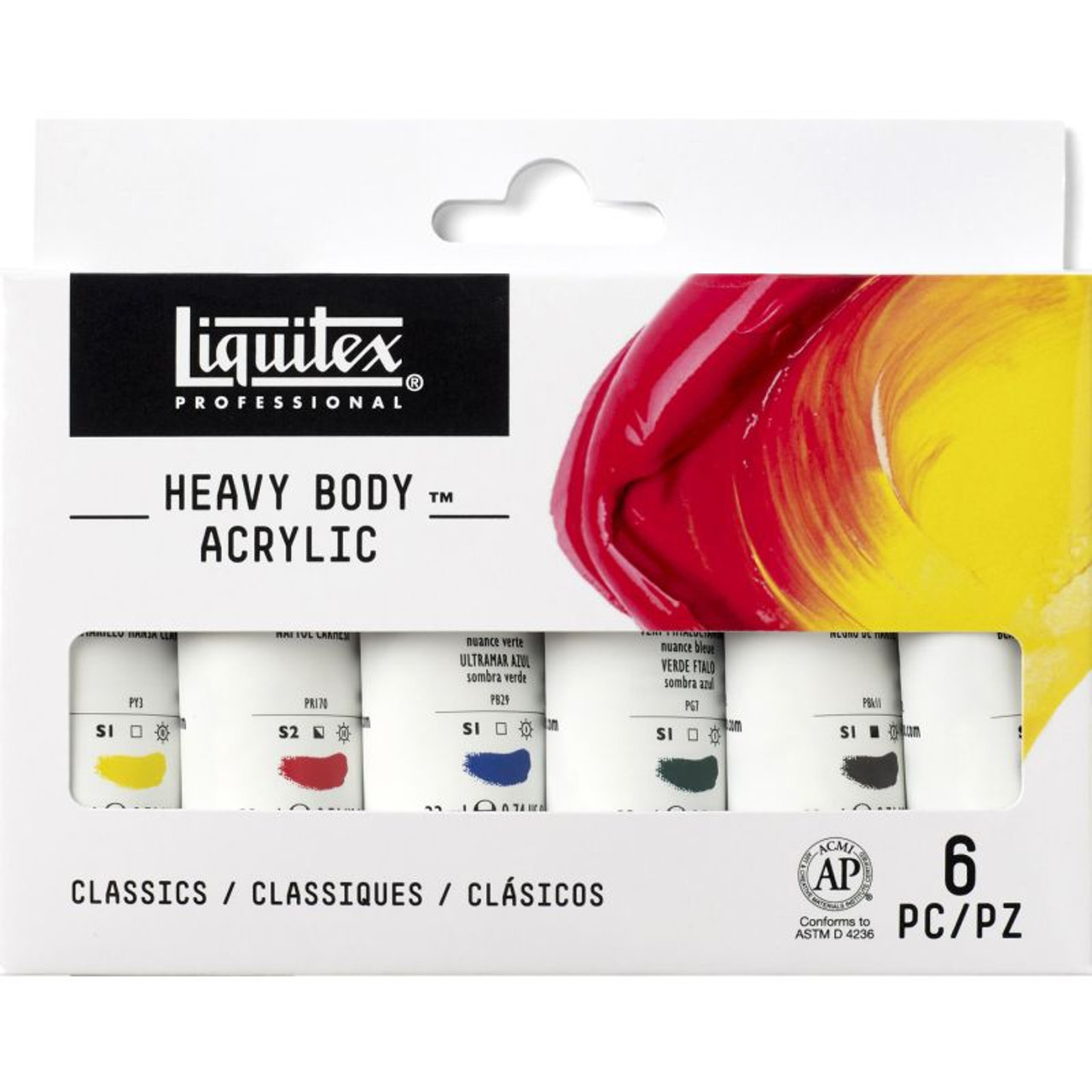 Liquitex Professional Heavy Body Acrylic Color Set 6 Colors