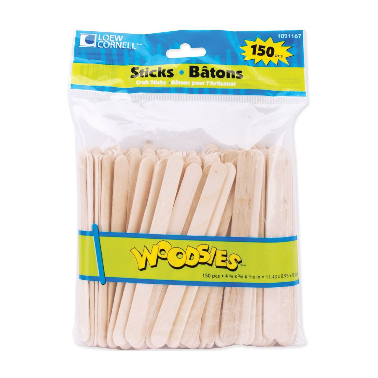 Woodsies Craft Sticks 4.5" FLAX art & design