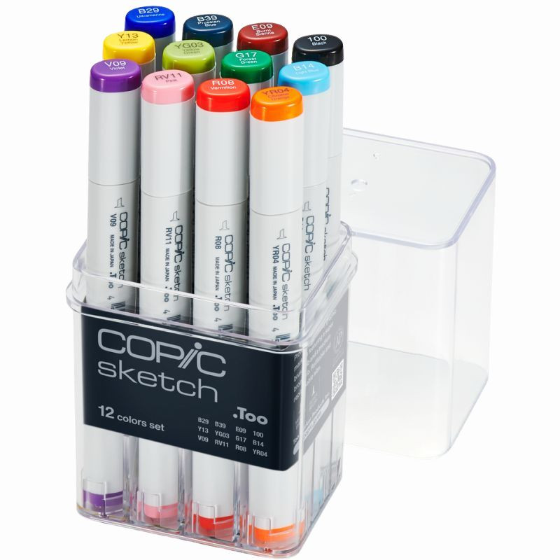Copic Sketch Marker Set, 12 Colors - FLAX art & design