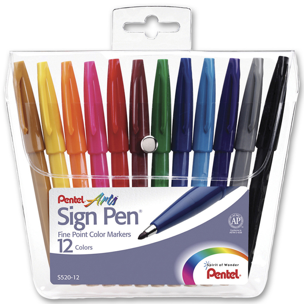 Pentel Sign Pen Set, 12 Colors - FLAX art & design