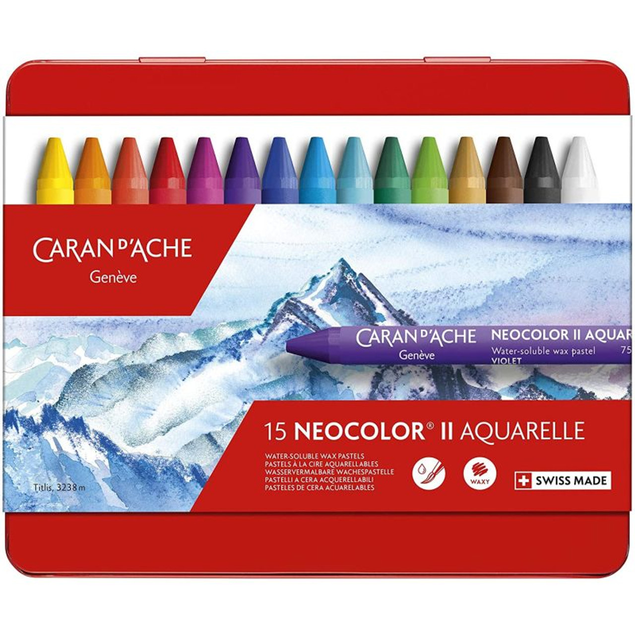 Caran D'Ache Neocolor II Watercolor Crayons - Burnt Umber #549 – Everything  Mixed Media