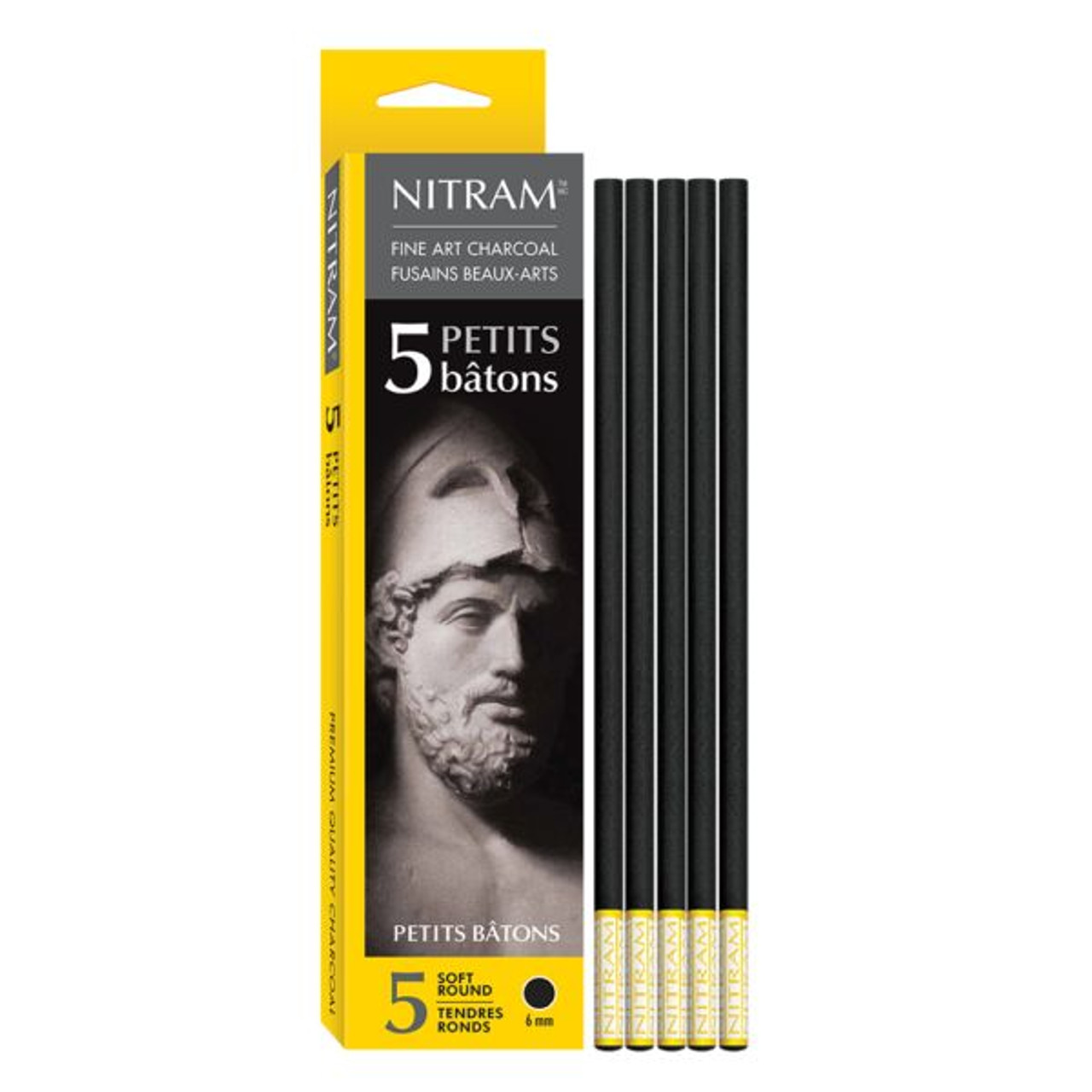 Nitram - Beaux Arts Fusains Extra Soft Charcoal - Moyen - 8mm - Sam Flax  Atlanta