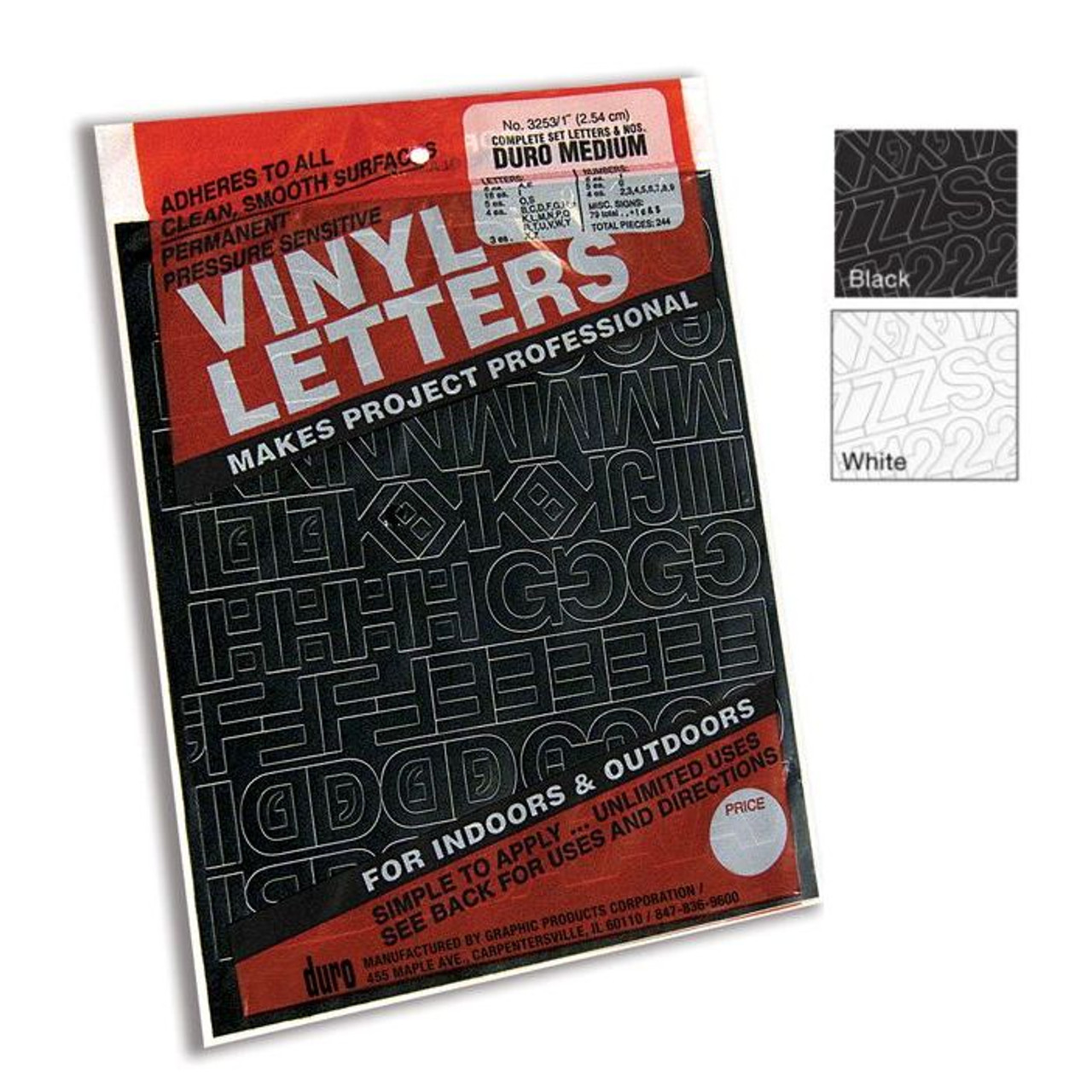 Duro Vinyl Letters, Black | 1 in | Michaels