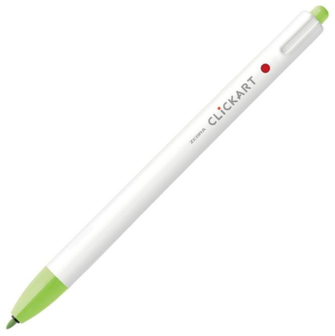 ClickArt Retractable Marker Pen Set Flax art design