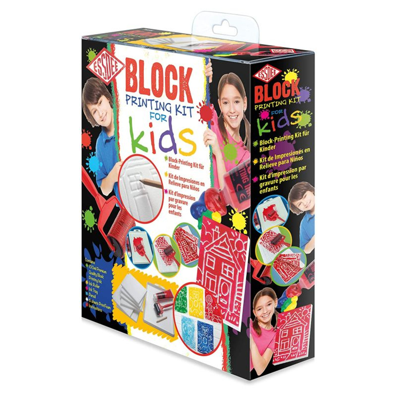 Poly block printing craft kit for kids with everything you need to