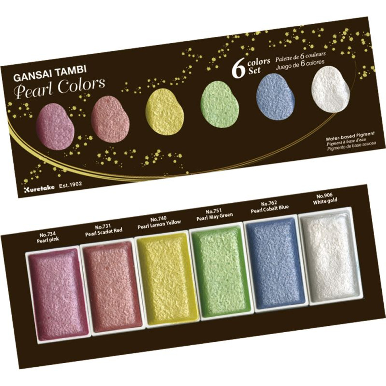 Gansai Tambi Metallic Watercolor Sets Gansai Tambi Gem Set