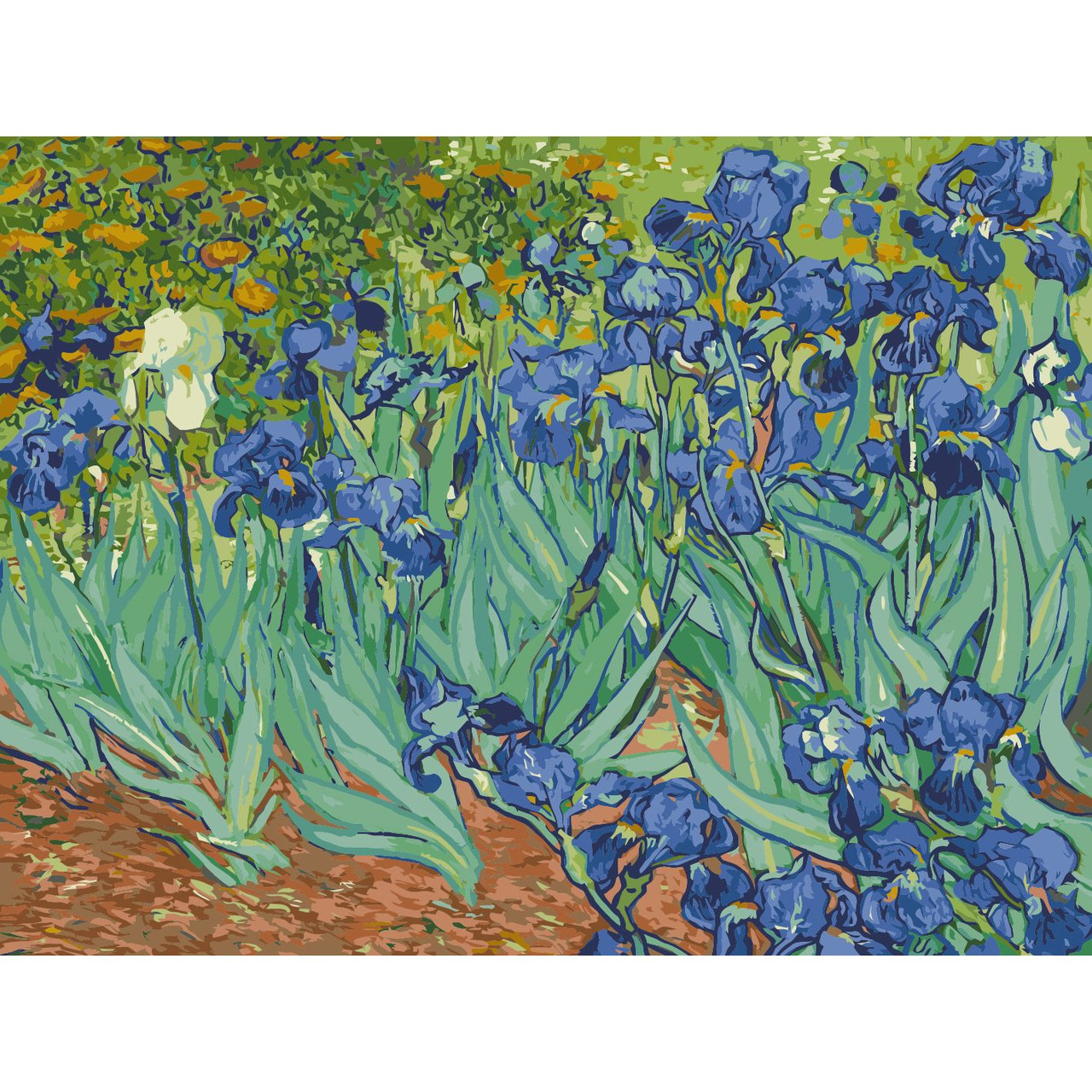 Paint by Numbers, Irises - FLAX art & design
