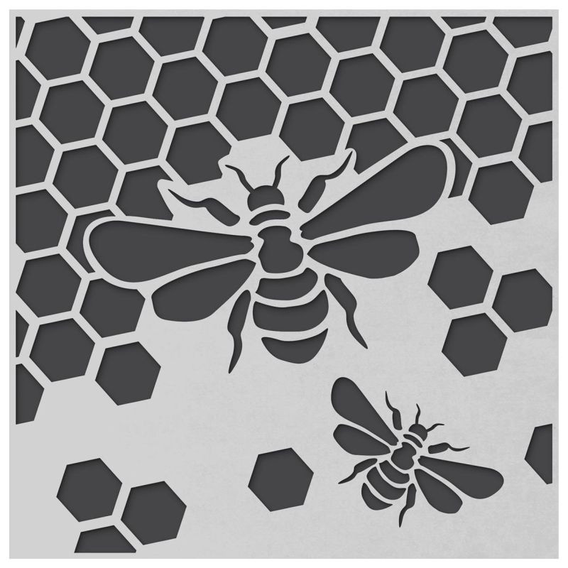 Honeycomb Stencil Visual Arts Craft Supplies &amp; Tools Stencils ...