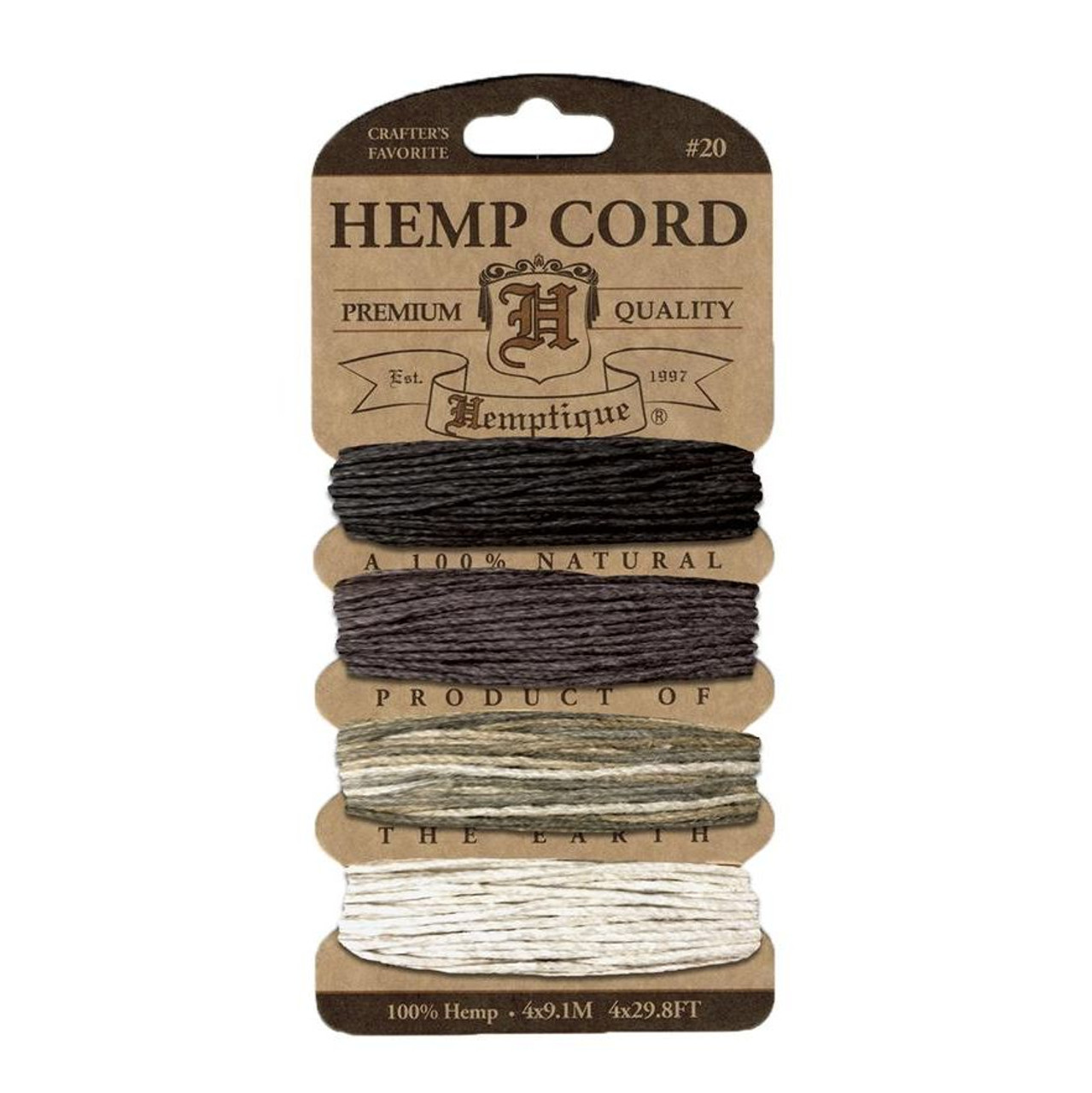 Hemp Variety Pack - Earth Tones - 1mm -2mm thickeness