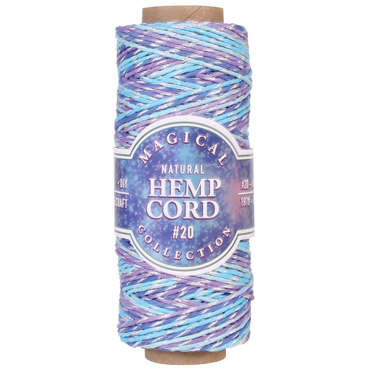 Hemptique Hemp Variegated Cord Spool 20lb 205' Earthy