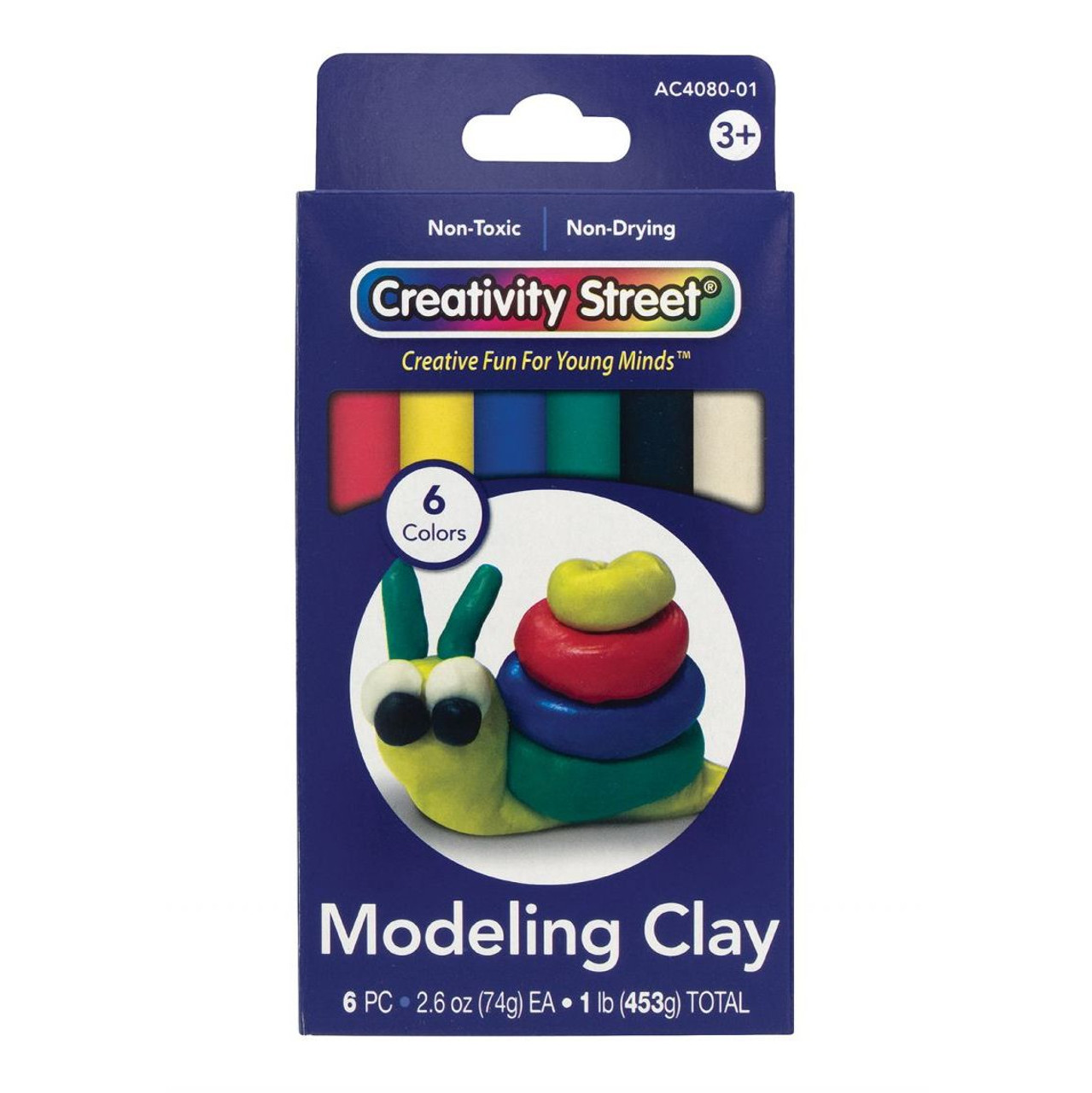 Plasticine Basix 6 Colours Modelling Clay