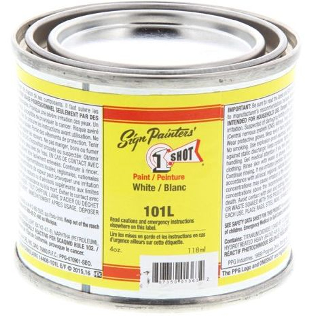 1 Shot Lettering Enamel Paint Reflex Blue 155L - Quart