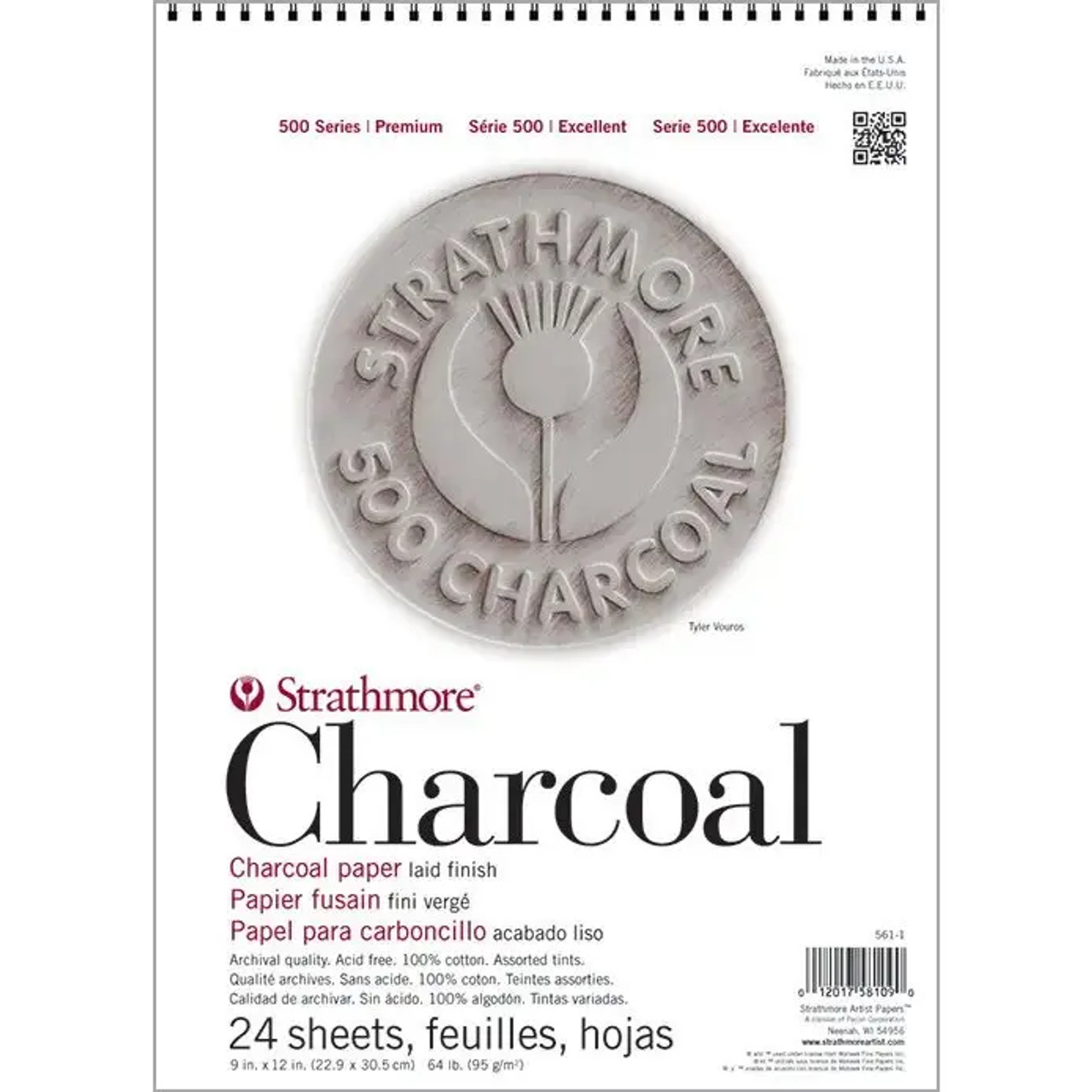 Strathmore 500 Series Charcoal Paper - 19 x 25, Smoke Gray