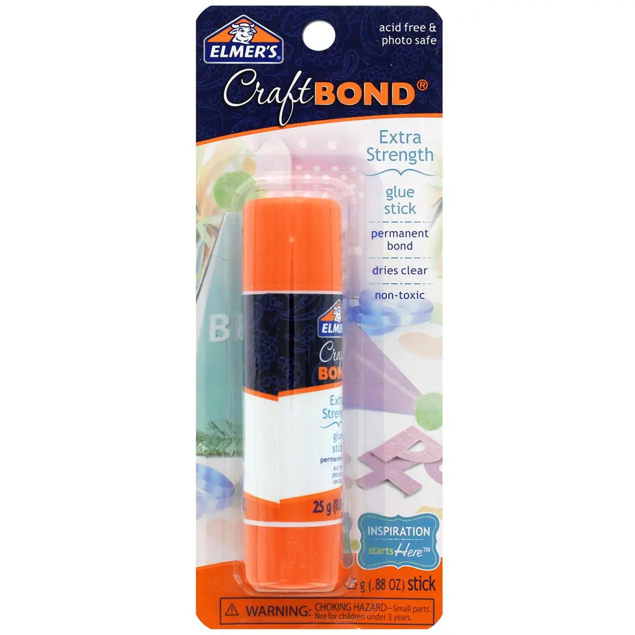 Elmer's CraftBond Extra-Strength Glue Stick, Permanent, Dries Clear,  Non-Toxic, .88oz - Sam Flax Atlanta