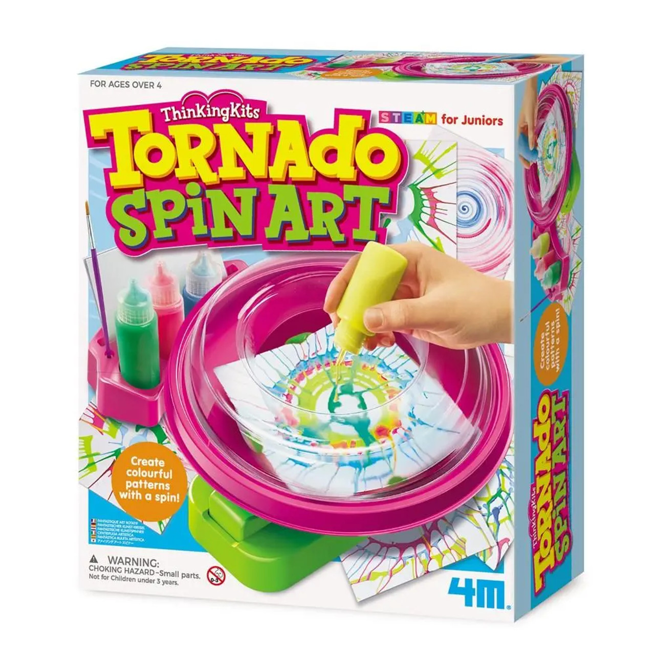 Lollipop Baby Shark Spin Art for Kids - Paper Spinning Machine, Paint  Spinner Station & Spiral Arts Kit with Frame, Yellow