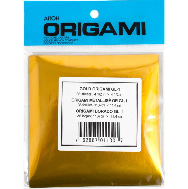 Origami Gold Foil Paper, 36 Pack - FLAX art & design