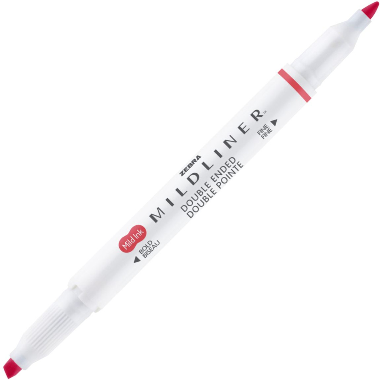 Zebra Mildliner Double Ended Highlighter Red