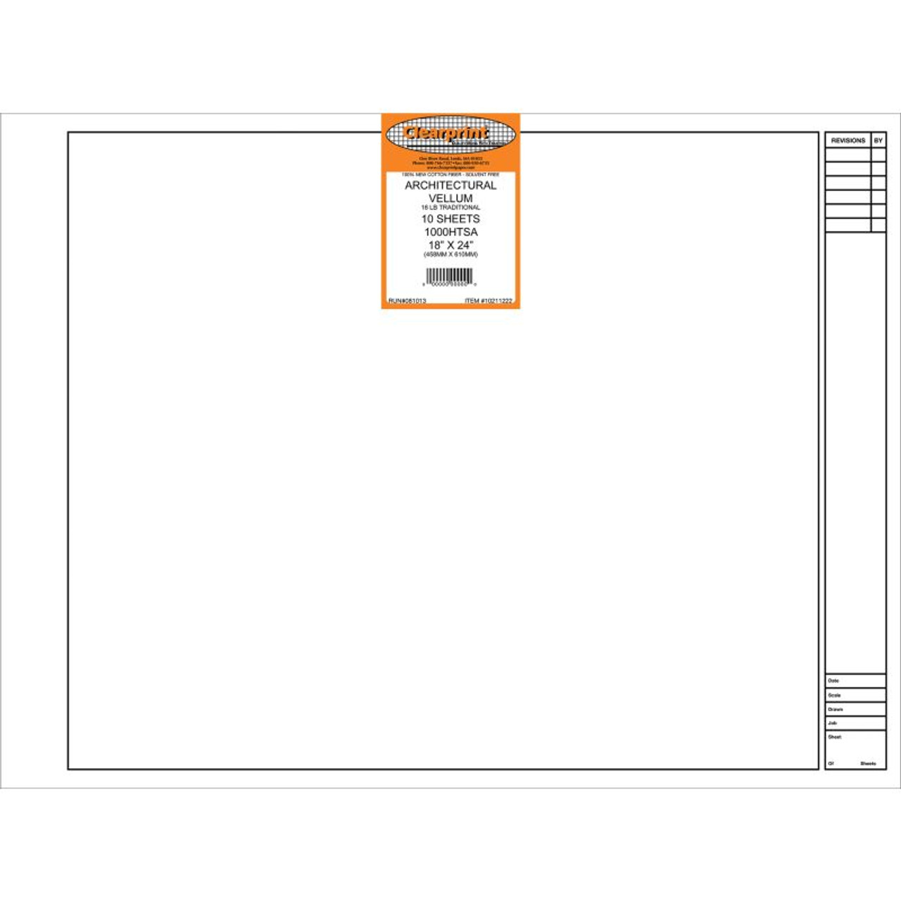 Clearprint Architect Title 24x36 10 Sheet Pack