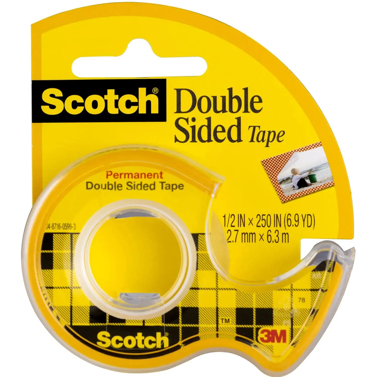 Scotch Double Sided Tape, 1/2 x 250 - FLAX art & design