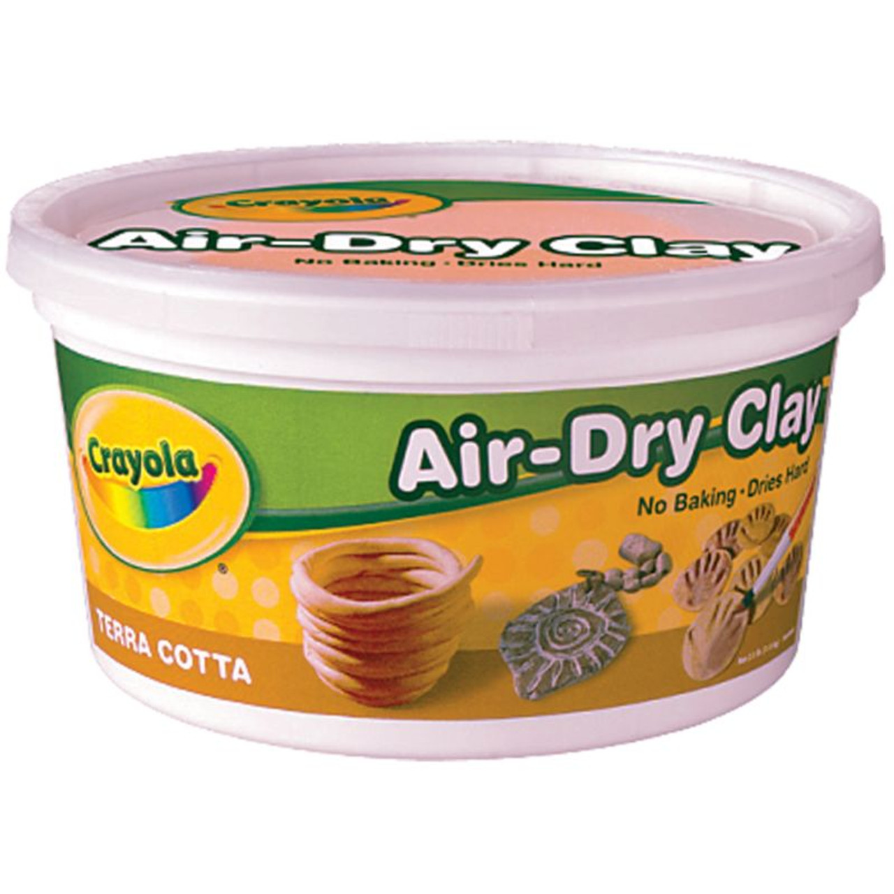 Crayola® Air-Dry Clay, 5 lb. Bucket, White, 1 Each