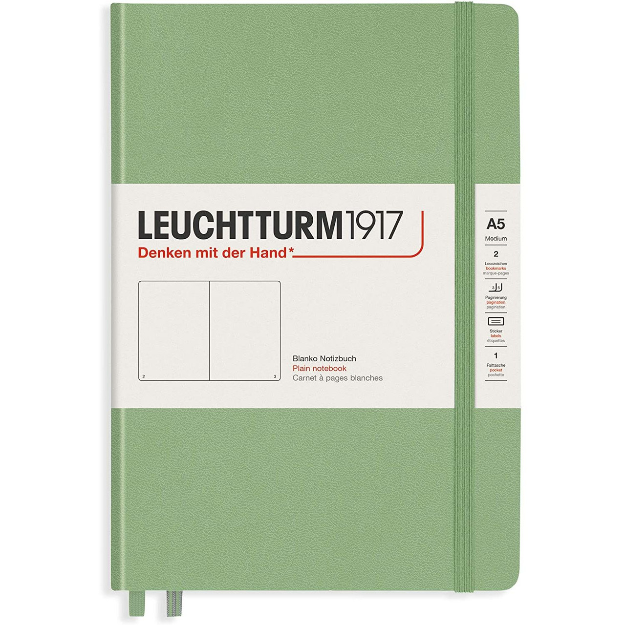  LEUCHTTURM1917 - Notebook Hardcover Medium A5-251 Numbered  Pages for Writing and Journaling (Rising Sun, Dotted) : Office Products