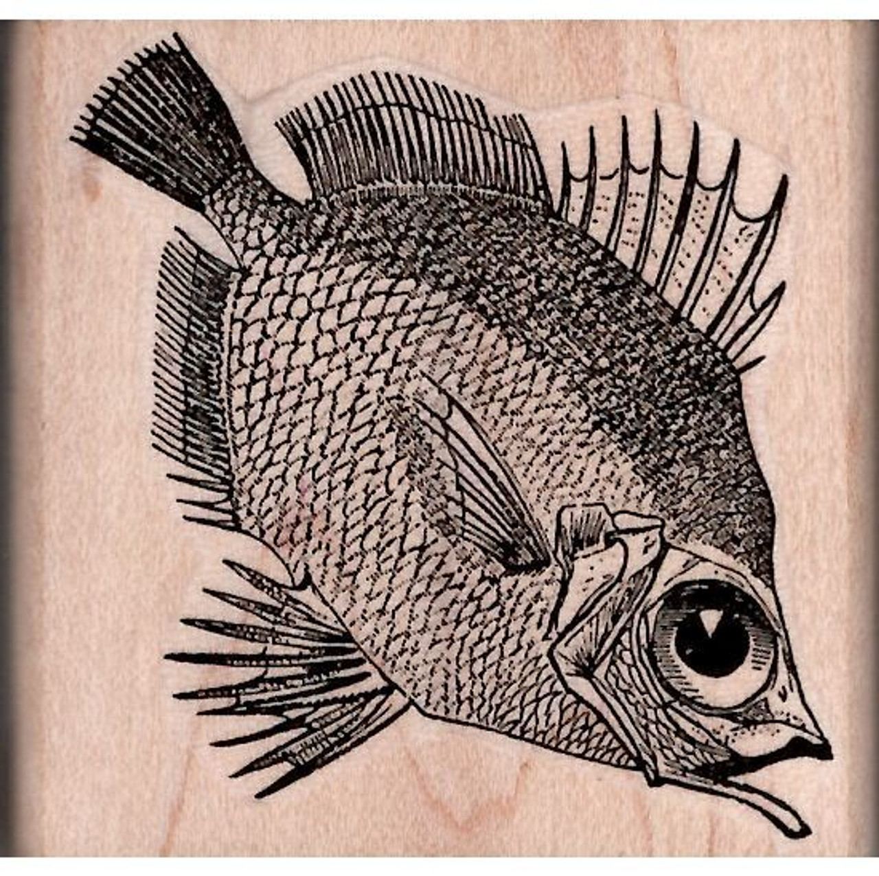 Fish Rubber Stamp - FLAX art & design
