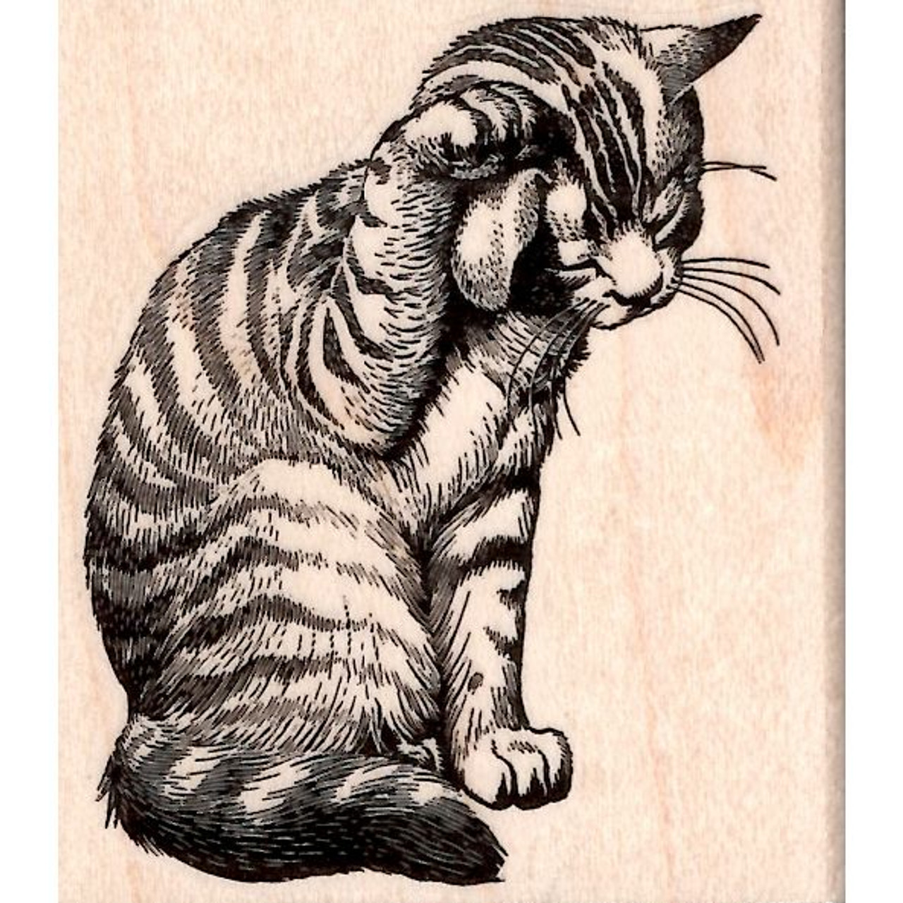 Cat Rubber Stamp