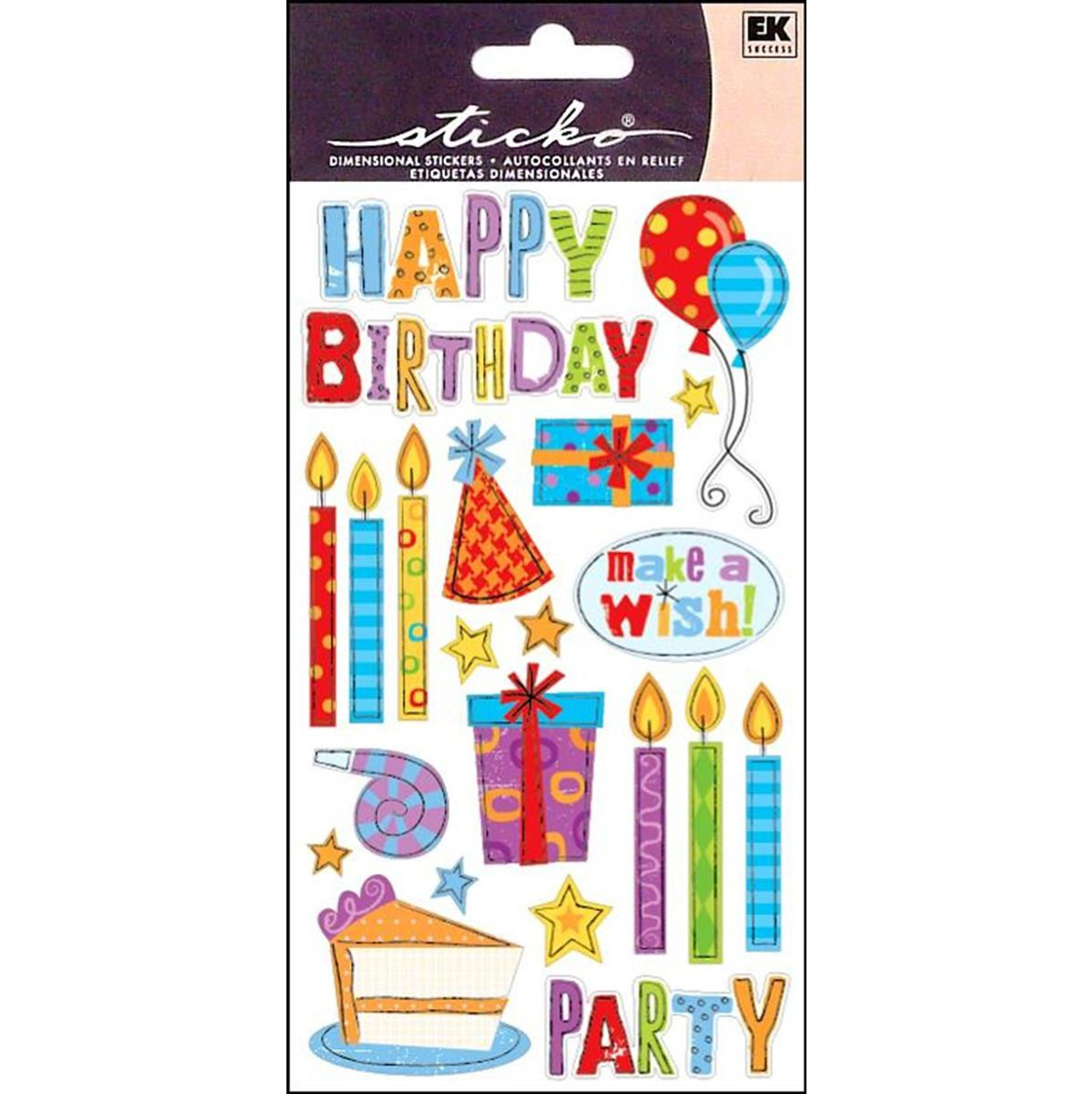 Happy Birthday Stickers - FLAX art & design