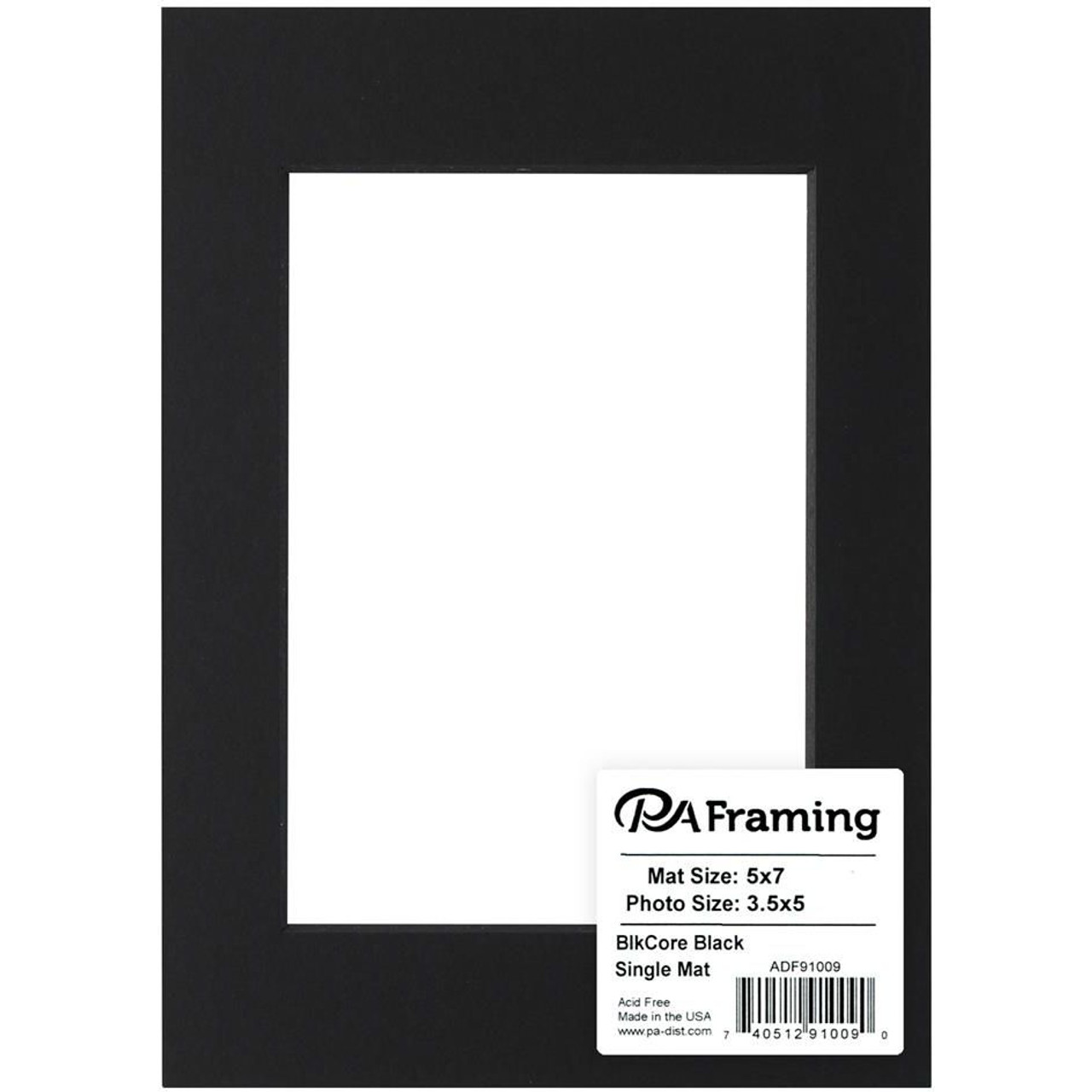 Pacon Pre-Cut Mat Frames P0072570, Black, 12 x 18, 12 Frames (Pack of 12)