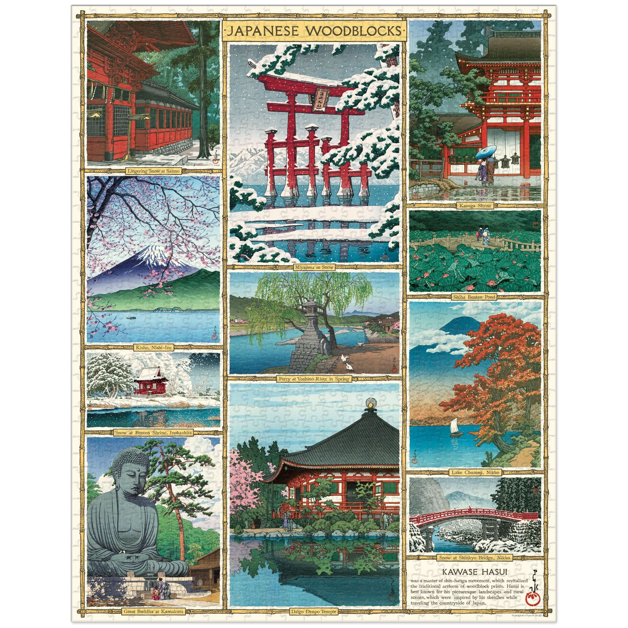 Jigsaw Puzzle, Japanese Woodblocks - FLAX art & design
