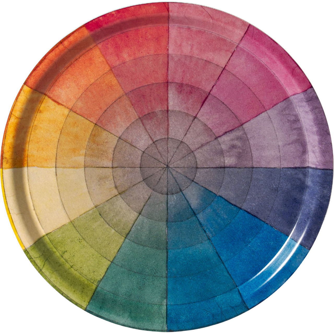 Birchwood Tray, Color Wheel - FLAX art & design