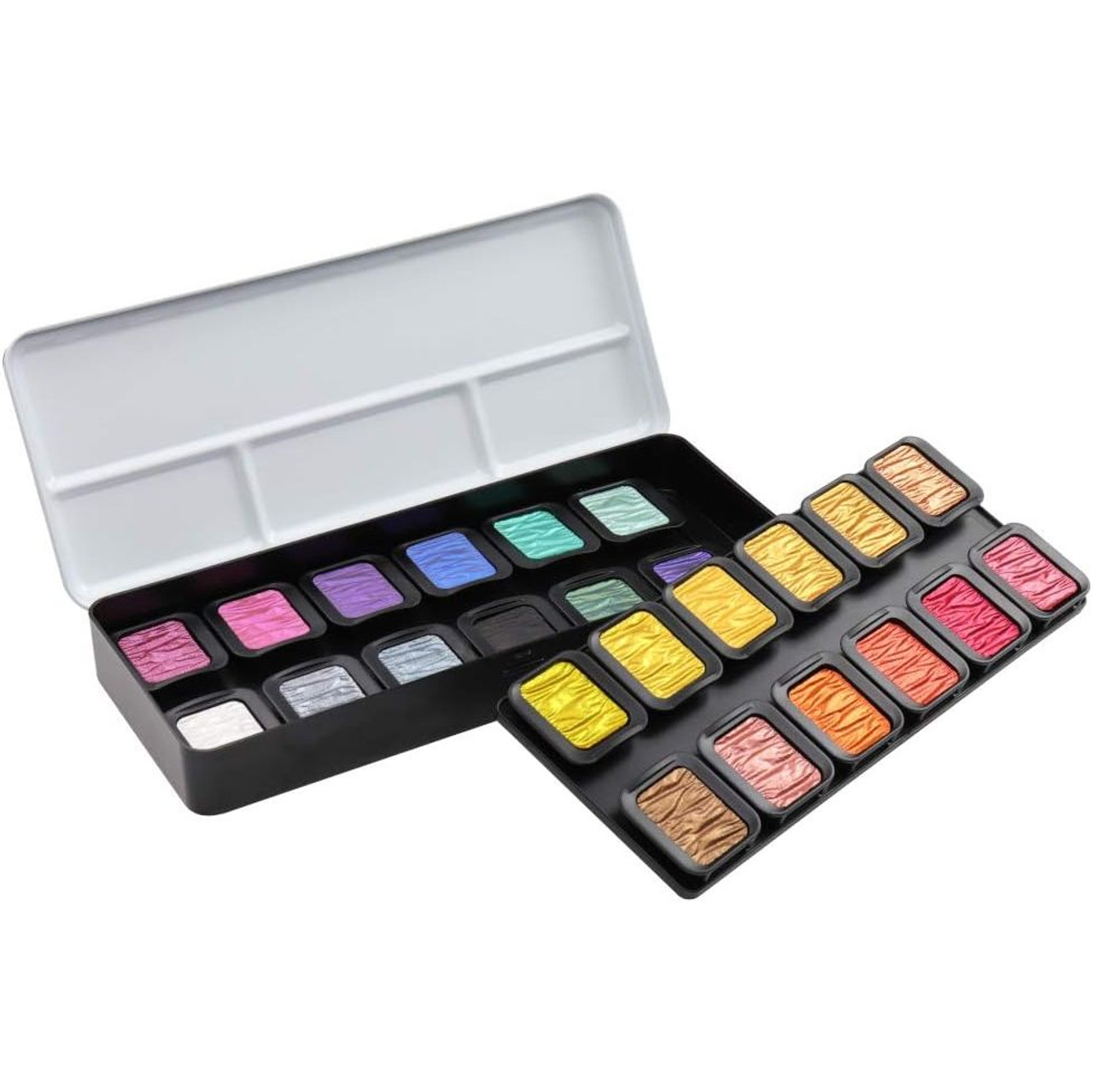 【永遠出品】FINETEC Pearlescent Colours Finetec Pearlescent Watercolors, Set of 24 - FLAX art & design