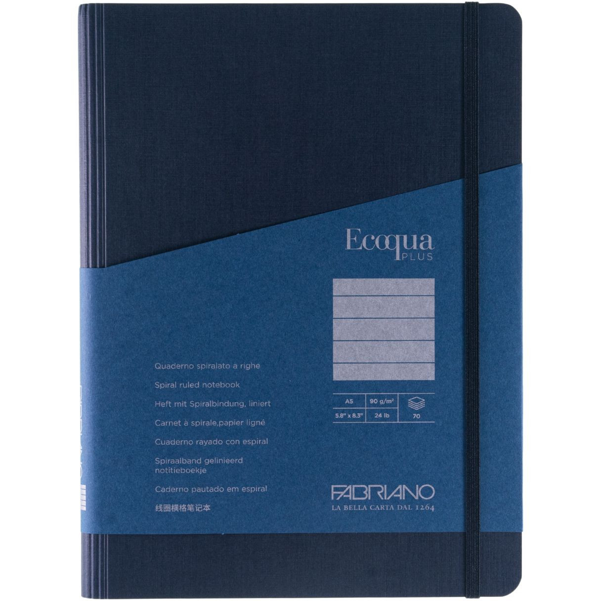 Ecoqua Plus Hidden Spiral Notebooks A5, Lined - FLAX art