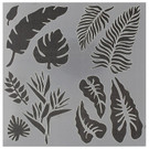 Tropical Leaves Stencil, 6" x 6"