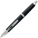 Pilot Vanishing Point Retractable Fountain Pen, Black/Silver