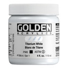 Golden Heavy Body Acrylic, Titanium White 4 oz