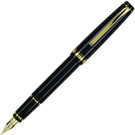 Pilot Falcon Fountain Pen Black/Gold, Soft Fine