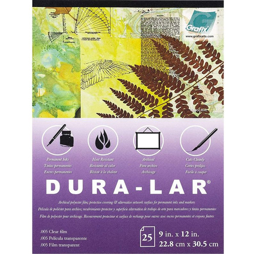 Dura-Lar Pads, 9" x 12", Clear