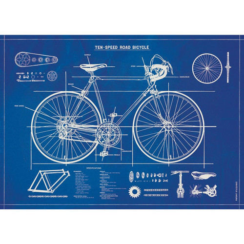 Wrap Bicycle Blueprint 20x28
