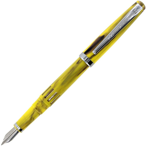 Flex Nib Fountain Pen, Marbled Yellow