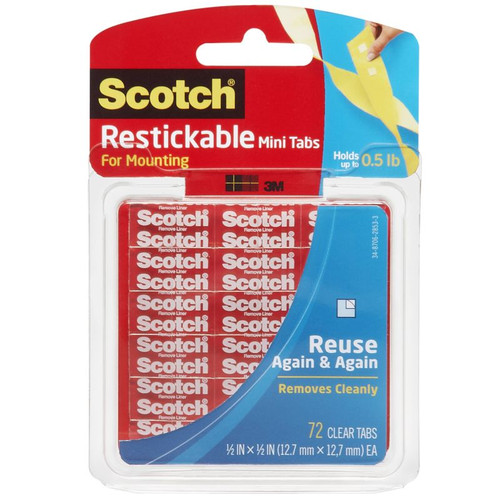 Scotch Restickable Clear Tabs