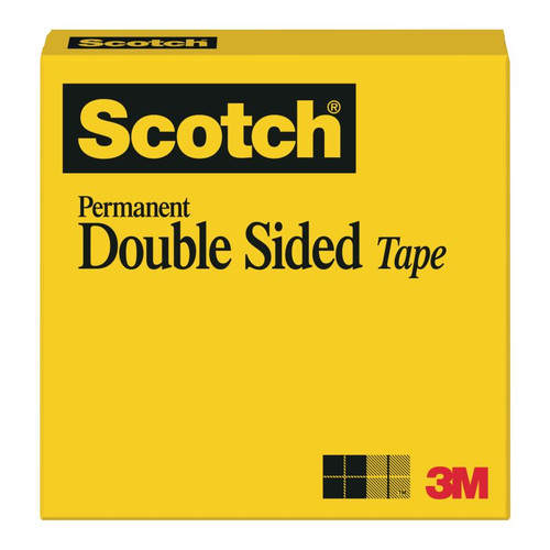 Scotch Double-Sided Tape, 3" core